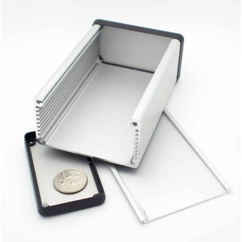 4.72" x 3.07" x 1.69'' Aluminum Silver Anodized - Image 3