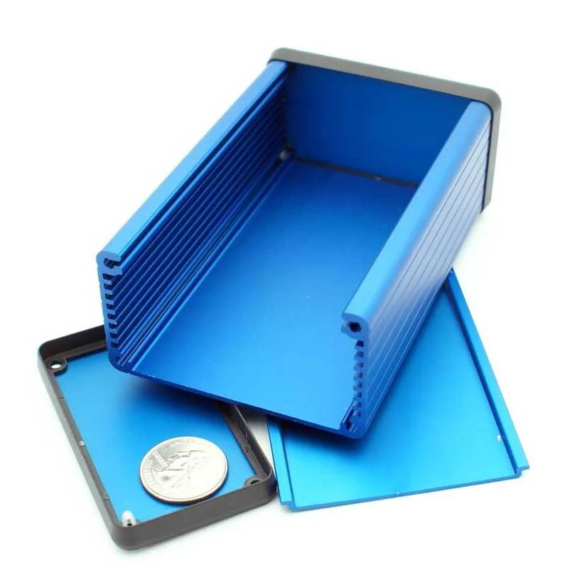 4.72" x 3.07" x 1.69'' Aluminum Blue Anodized - Image 3