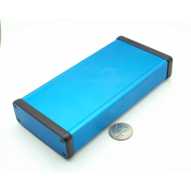 6.30" x 3.07" x 1.06'' Aluminum Blue Anodized - Image 3