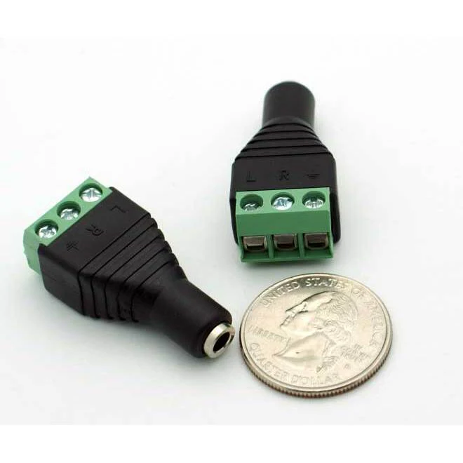 3.5mm Stereo Jack - Solderless w/Screw Terminals - Image 2