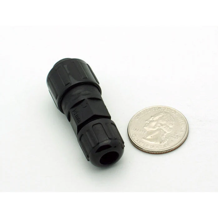 Medium Series 2 Pin Male Inline Waterproof Connector - 18-24 AWG - Image 3