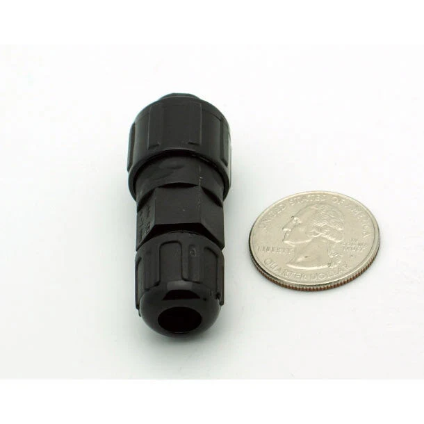 Medium Series 6 Pin Male Inline Waterproof Connector - 18-24 AWG - Image 3