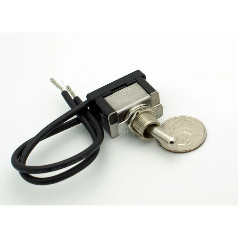 SPST Toggle Switch w/Wire Leads On-Off 20A 884433 - Image 2