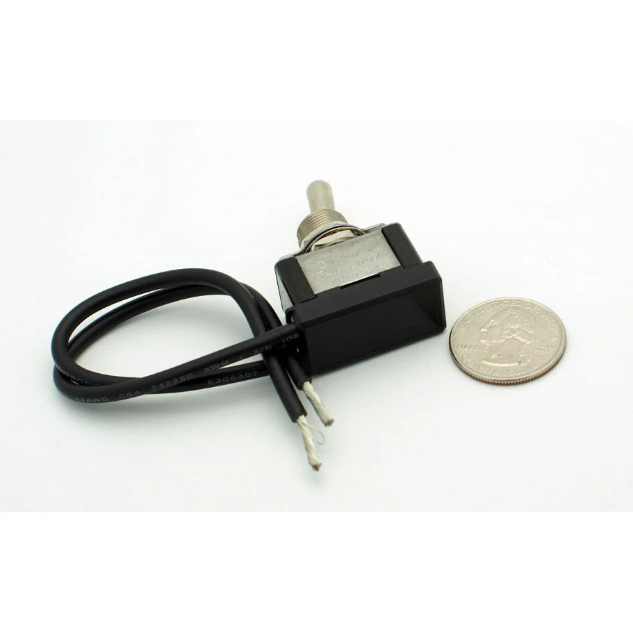 SPST Toggle Switch w/Wire Leads On-Off 20A 884433 - Image 3