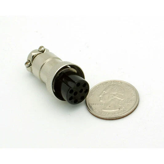 9 Pin Female Inline CB Mic Connector - Image 2