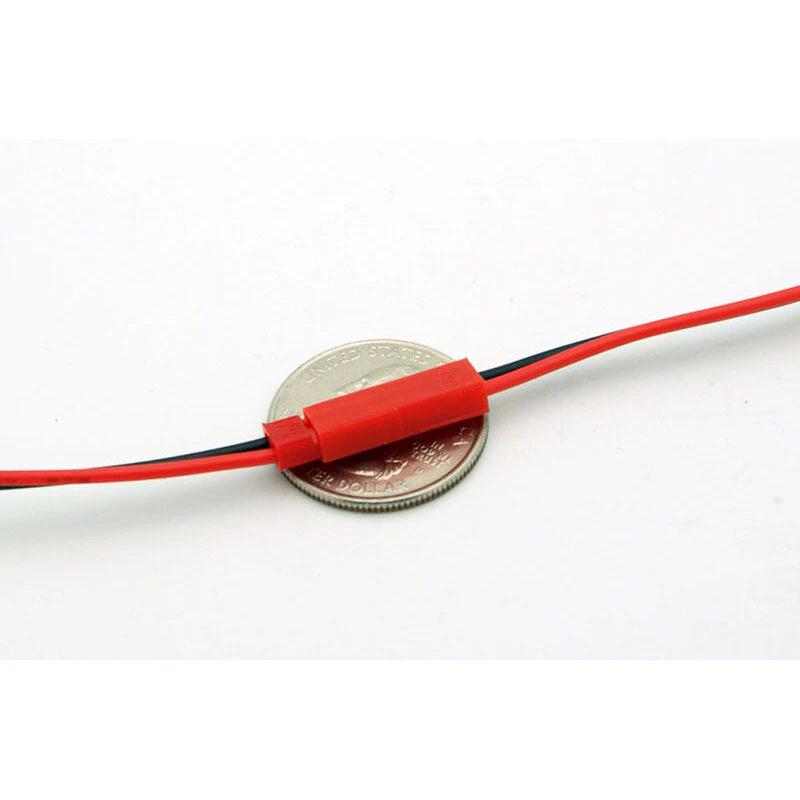JST RCY 2 Pin Connector Male/Female Pair - Pre-wired w/ leads - Image 3
