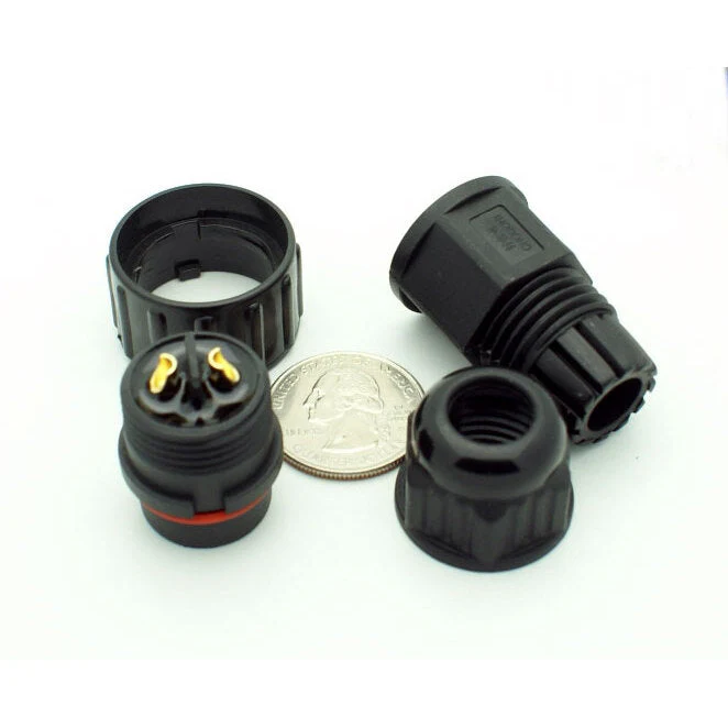 Extra Large Series 2 Pin Male Inline Waterproof Connector - 12-18 AWG - Image 4