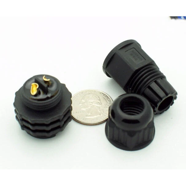 Extra Large Series 2 Pin Female Inline Waterproof Connector - 12-18 AWG - Image 4