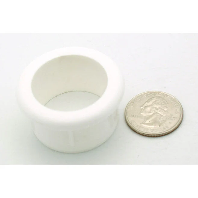1+1/2" Diameter Desk Grommet - no cap - White - Image 2