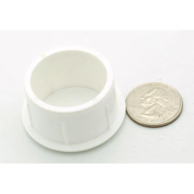 1+1/2" Diameter Desk Grommet - no cap - White - Image 3