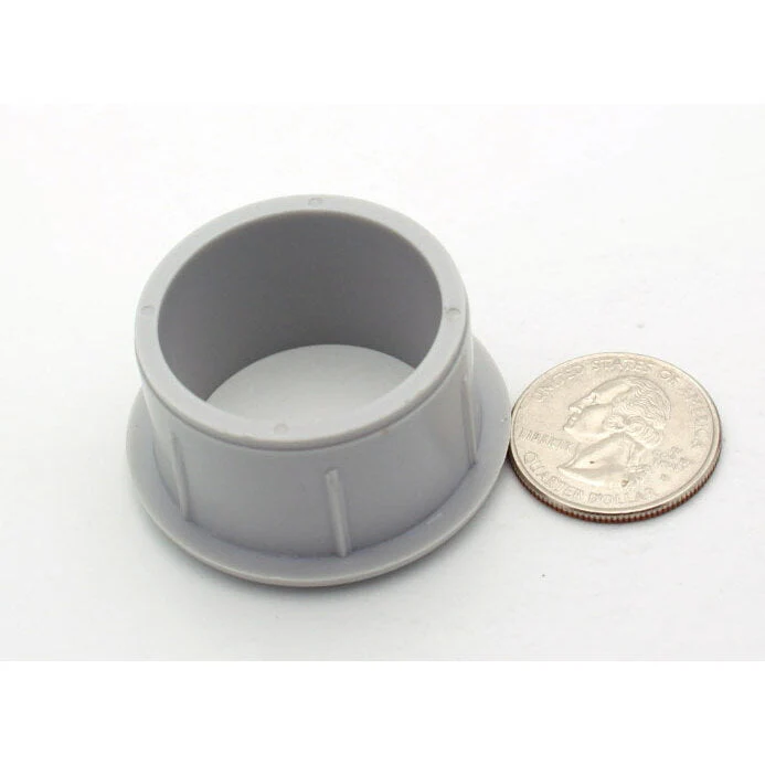 1+1/2" Diameter Desk Grommet - no cap - Grey - Image 3
