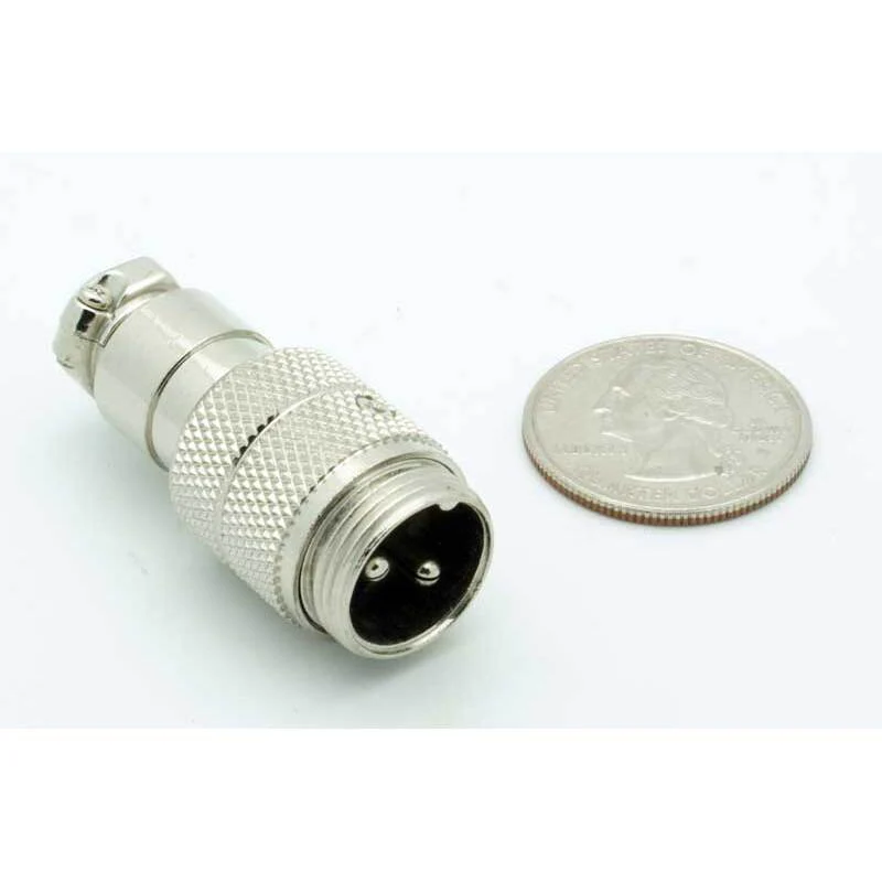 2 Pin Male Inline CB Mic Connector - Image 2