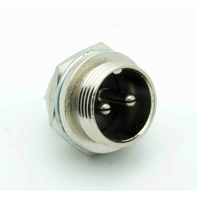 2 Pin Male Chassis Mount CB Mic Connector