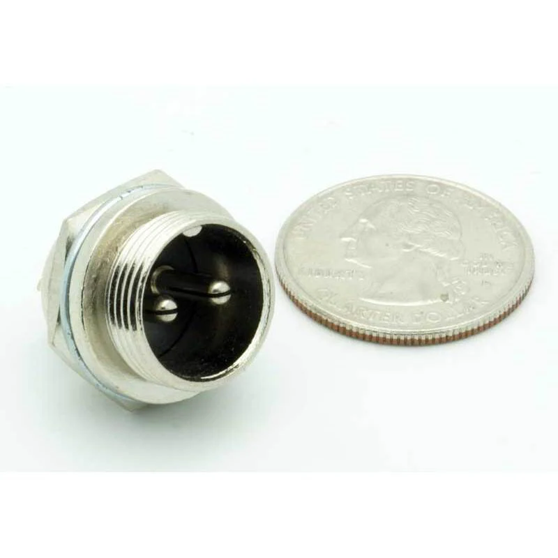 2 Pin Male Chassis Mount CB Mic Connector - Image 2