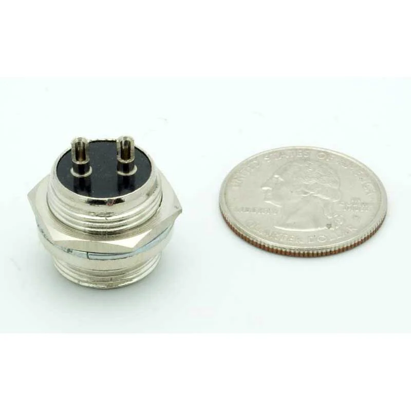 2 Pin Male Chassis Mount CB Mic Connector - Image 3