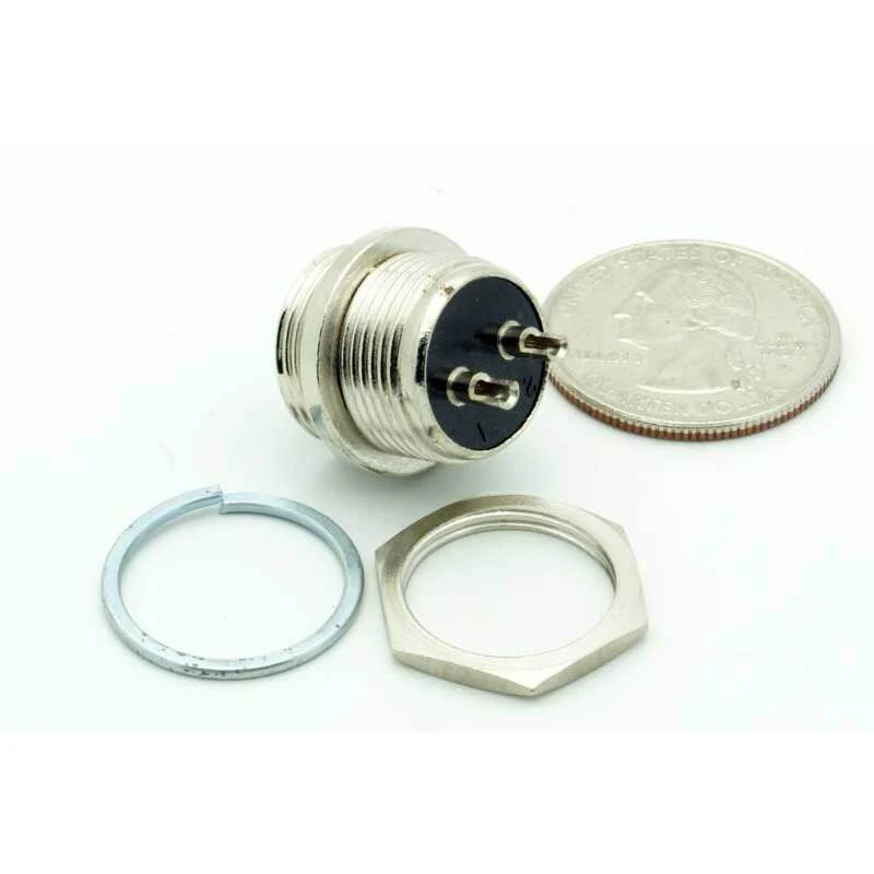 2 Pin Male Chassis Mount CB Mic Connector - Image 4
