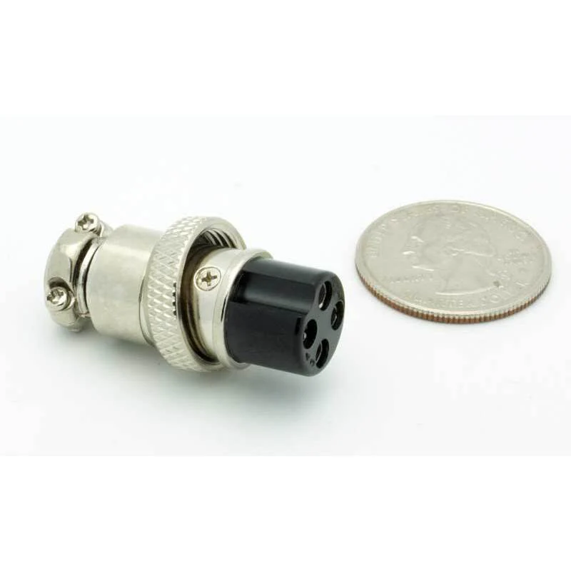 4 Pin Female Inline CB Mic Connector - Image 2