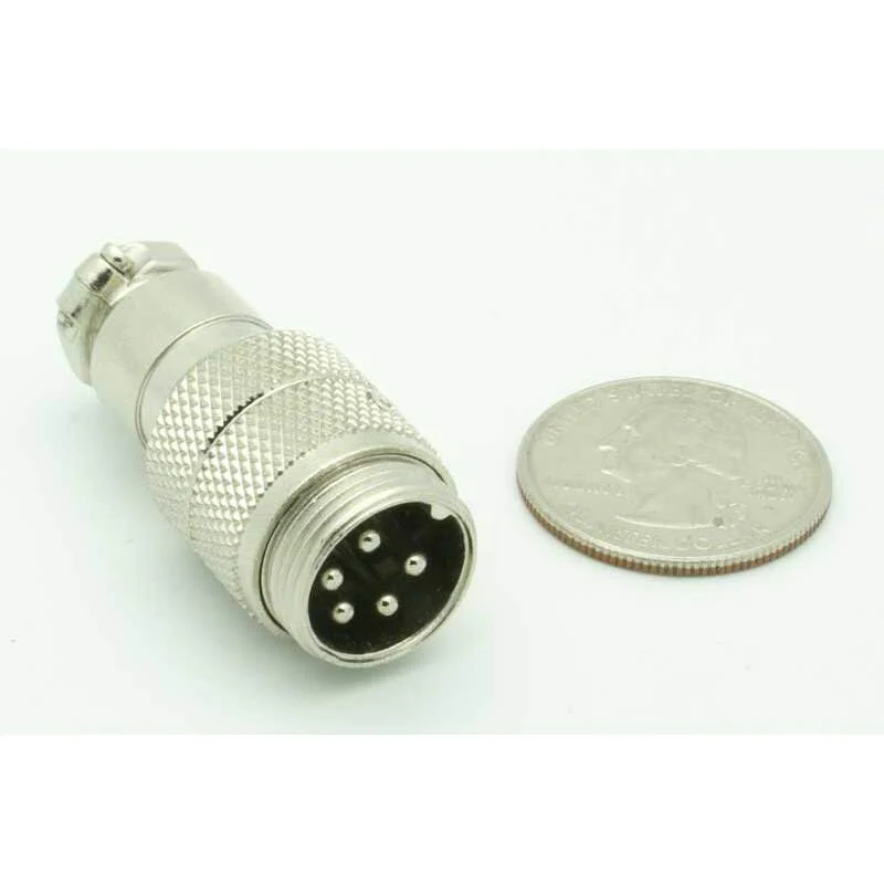5 Pin Male Inline CB Mic Connector - Image 2
