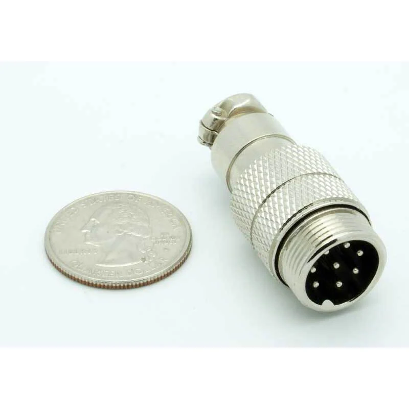 8 Pin Male Inline CB Mic Connector - Image 2