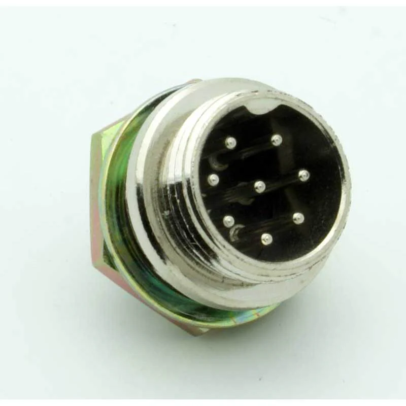 8 Pin Male Chassis Mount CB Mic Connector