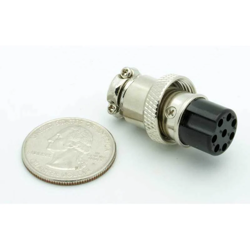 8 Pin Female Inline CB Mic Connector - Image 2