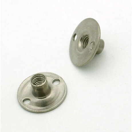 10-24 Stainless Steel Tee Nut - 9/32" x 3/4" Round Base
