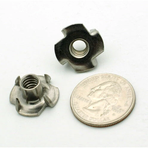 1/4-20 Stainless Steel Tee Nut - 5/16" x 3/4" Long Prongs - Image 2