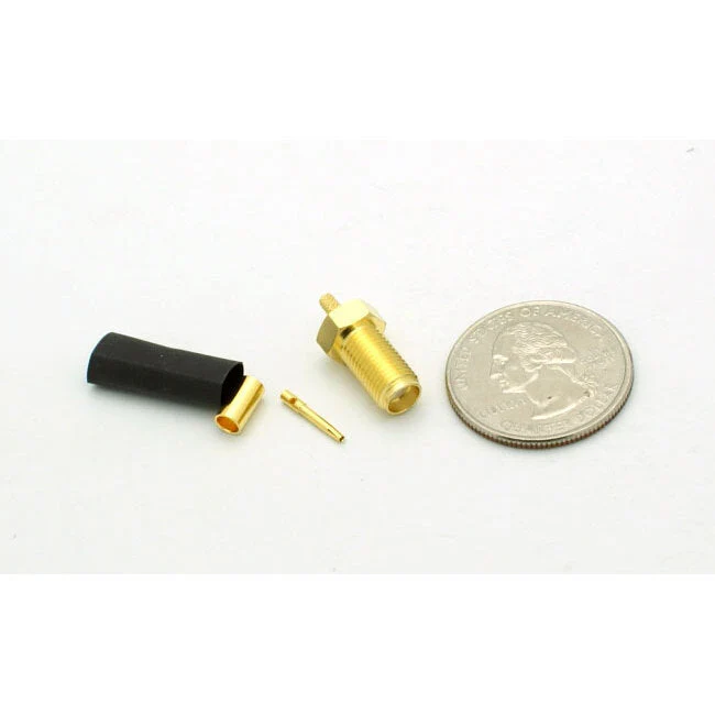 SMA Female 3 Piece Crimp Connector for RG-316 - Image 2