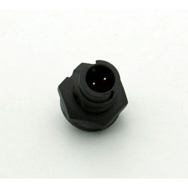 Small Series 2 Pin Male Chassis Mount Waterproof Connector - 20-26 AWG