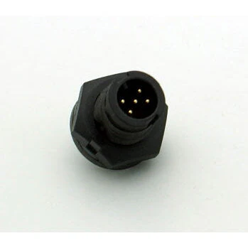 Small Series 5 Pin Male Chassis Mount Waterproof Connector - 20-26 AWG